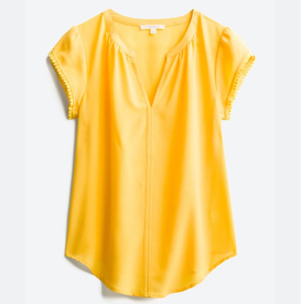 Fun2Fun Zahari Split Neck Blouse